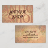 Antiek Vintage oude Rozen Visitekaartje (Voorkant / Achterkant)