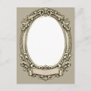 Antiek Vintage Rol Foto Frame Briefkaart