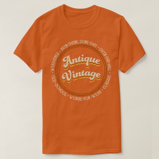 Antiek Vintage T-shirt (Design voorkant)