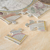 Antiek Vintage van de Wereld reiskaart Legpuzzel (Zijkant)