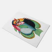 Antiek visdeuromat deurmat (Schuin)