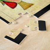 antiek visdruk legpuzzel (Zijkant)