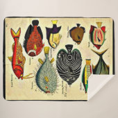 antiek visdruk sherpa deken (Voorkant (horizontaal))