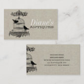 Antiek Visitekaartje (Voorkant / Achterkant)