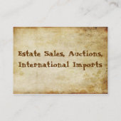 Antiek Visitekaartje (Achterkant)