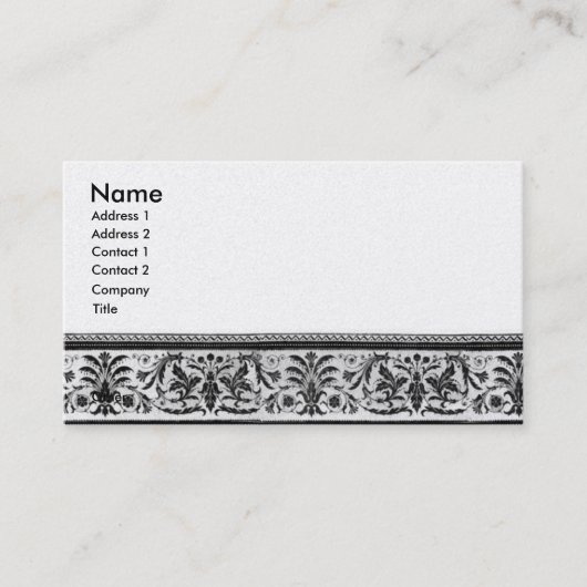 Antiek Visitekaartje 1 (Voorkant)