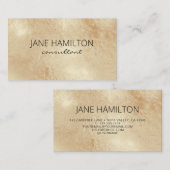 Antiek Visitekaartje van goudolie (Voorkant / Achterkant)