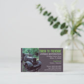 Antiek Visitekaartje voor herstel (Staand voorkant)