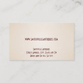 Antiek Visitekaartje voor meubelen (Achterkant)