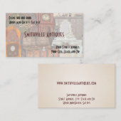 Antiek Visitekaartje voor meubelen (Voorkant / Achterkant)