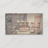 Antiek Visitekaartje voor meubelen (Achterkant)