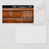 Antiek Visitekaartje voor meubelen (Voorkant / Achterkant)
