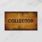 Antiek Visitekaartje voor verzamelaars (Voorkant)