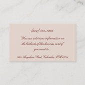 Antiek  Visitekaartjes met Rozen (Achterkant)