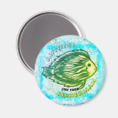 Antiek vismagneet magneet (Voorkant / Achterkant)