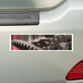 Antiek vistuig en boeken bumpersticker (Op auto)