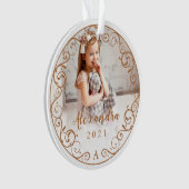 Antiek Vlaams Lijst voor scrollfoto's Ornament (voorkant)