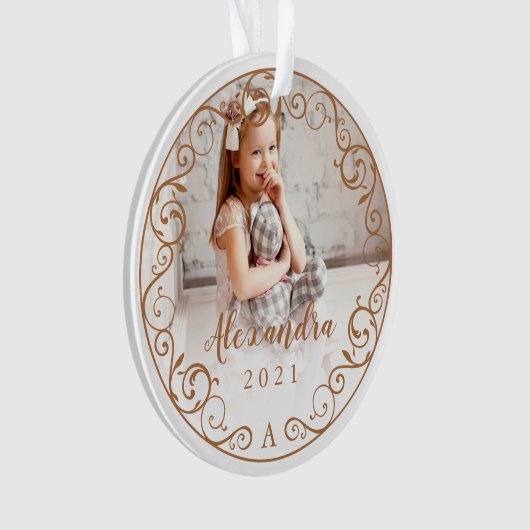  Antiek Vlaams Lijst voor scrollfoto's Ornament (voorkant)