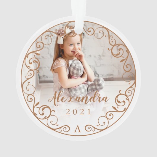  Antiek Vlaams Lijst voor scrollfoto's Ornament (achterkant)