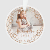 Antiek Vlaams Lijst voor scrollfoto's Ornament (voorkant)