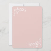 Antiek Vlaanderen Blush Roze foto Save The Date (Achterkant)