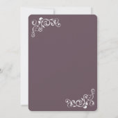 Antiek Vlaanderen Paarse foto met scrollfunctie Save The Date (Achterkant)