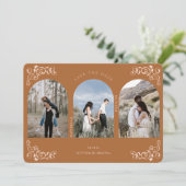  Antiek Vlaanderen scroller Terracotta 3 Foto Save The Date (Staand voorkant)