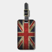 Antiek vlag van British Royal Union Jack Bagagelabel (Voorkant verticaal)
