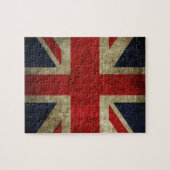 Antiek vlag van British Royal Union Jack Legpuzzel (Horizontaal)