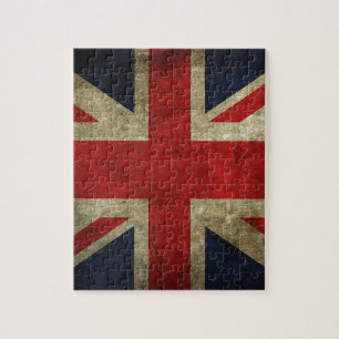 Antiek vlag van British Royal Union Jack Legpuzzel