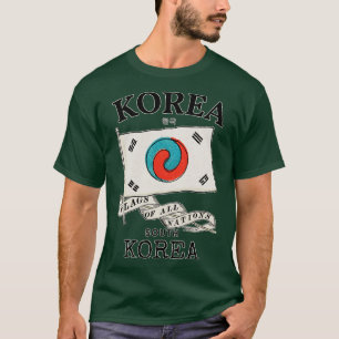 Antiek vlag van Zuid-Korea T-shirt