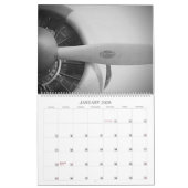 Antiek vleugelvliegtuigen met 12 maanden lange kal kalender (Jan 2026)