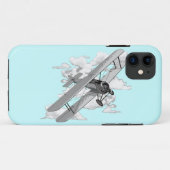 Antiek Vliegtuig Case-Mate iPhone Case (Achterkant (horizontaal))
