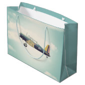 Antiek Vliegtuig Groot Cadeauzakje (Achterkant Gekanteld)