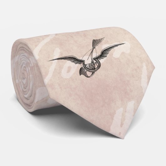 Antiek vliegtuig met Vliegtuig Stropdas (Opgerold)