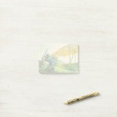 Antiek vliegtuig Preflight Post-it® Notes (Op bureau)