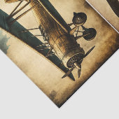Antiek Vliegtuig Tissuepapier (Detail)