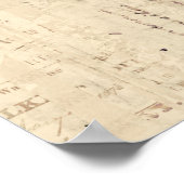 Antiek vliegtuigdiagrammen  vlakken poster (Hoek)