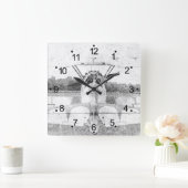 Antiek vliegtuigrugleuningklok vierkante klok (Huis)