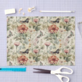  Antiek Vlinder en Bloemen Decoupage Tissuepapier (Craft)