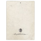 Antiek vlinder mot illustratie klembord (Achterkant)