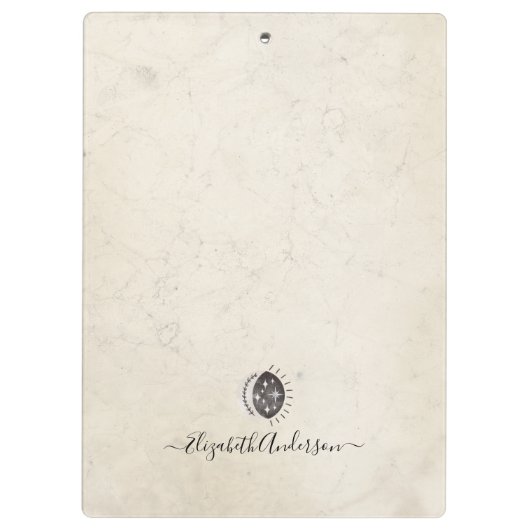 Antiek vlinder mot illustratie klembord (Achterkant)