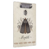 Antiek vlinder mot illustratie klembord (Rechts)