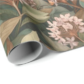 Antiek vlinder onkruid inpakpapier (Rol Hoek)