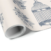Antiek vlinders en flora cadeaupapier (Rol Hoek)