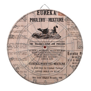 Antiek voederkoolstofhouder dartbord