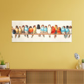 Antiek Vogelbaars Hector Giacomelli Canvas Afdruk (Insitu (Woonkamer))