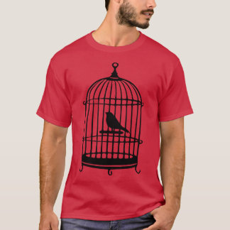 Antiek vogelkooi t-shirt