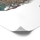 Antiek vogelnestnummer 2 Shabby Chic Home Decor Ar Poster (Hoek)