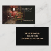 Antiek voor interieurontwerper Visitekaartje (Voorkant / Achterkant)